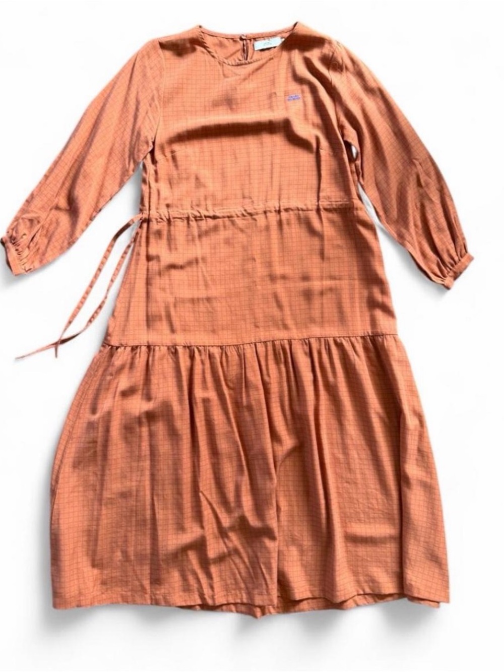 Orange midi dress - Tiny Big Sister